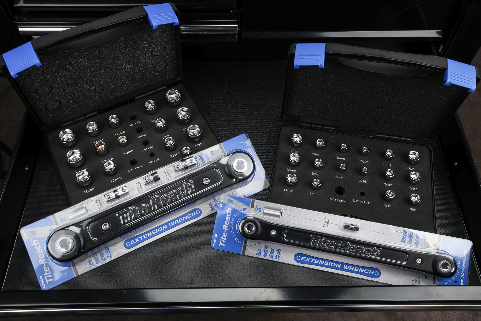 1/4" & 3/8" Extension Wrench & Socket Set Kit-Tite-Reach®
