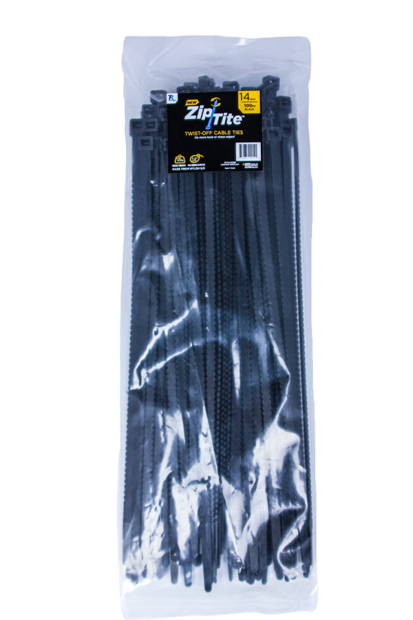 14" Heavy Duty Zip-Tite Cable Tie - Black-Tite-Reach®