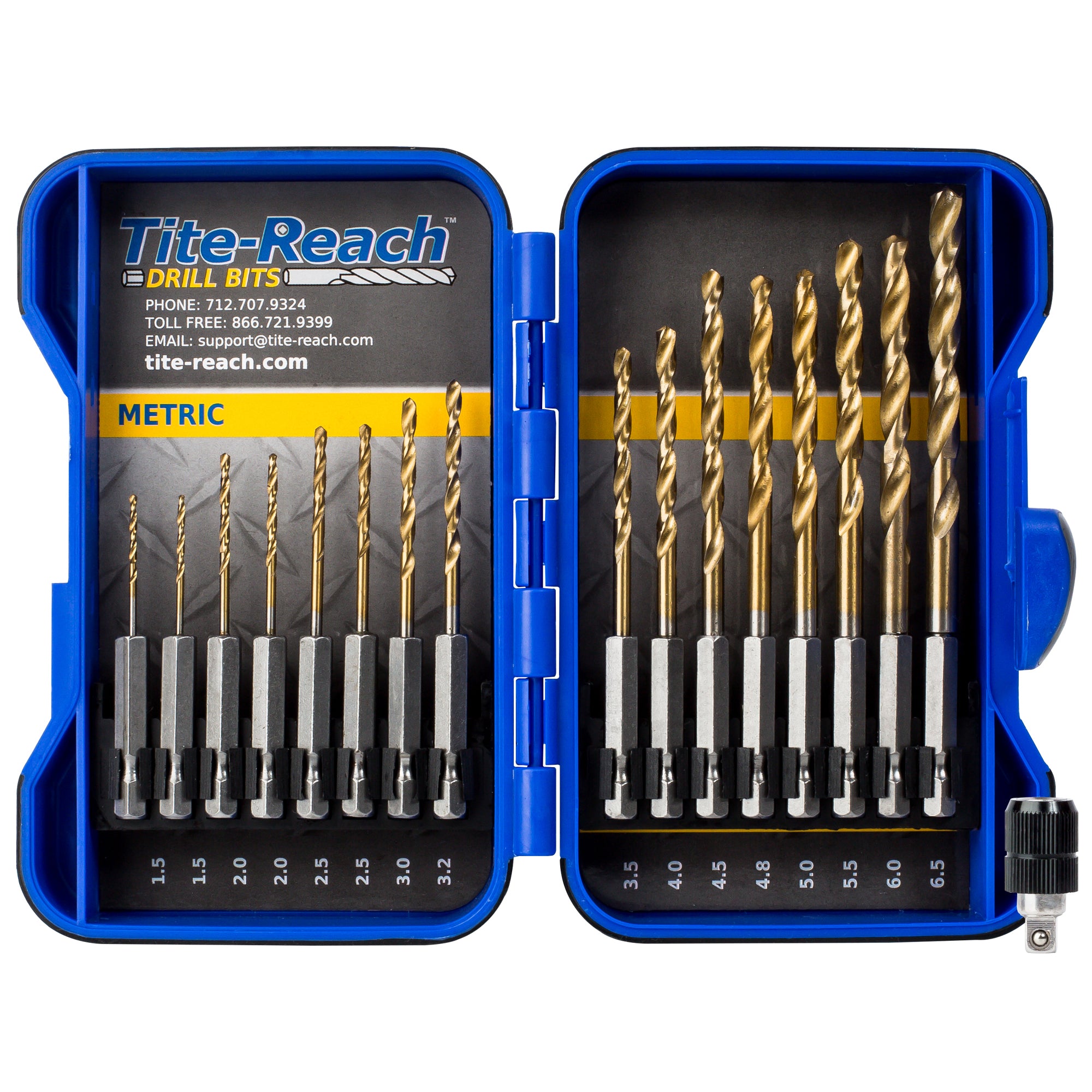 1/4" HEX Metric Drill Bit Set-Tite-Reach®