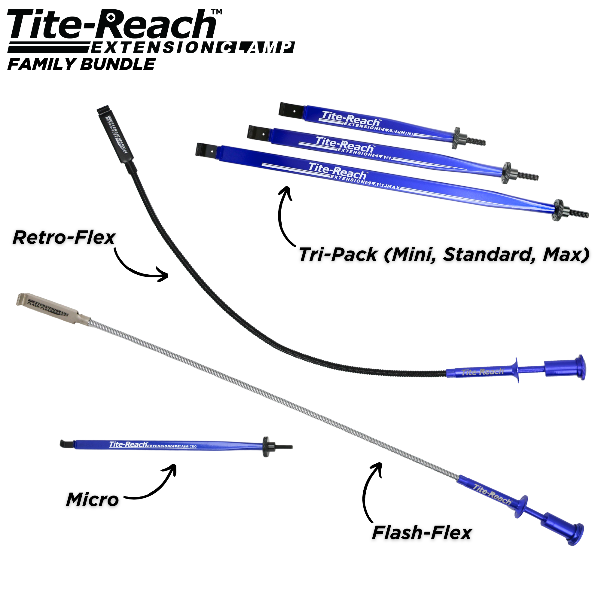 Tite-Reach Extension Clamp Family Pack-Tite-Reach®