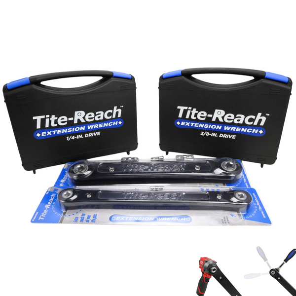 1/4" & 3/8" Extension Wrench & Socket Set Kit