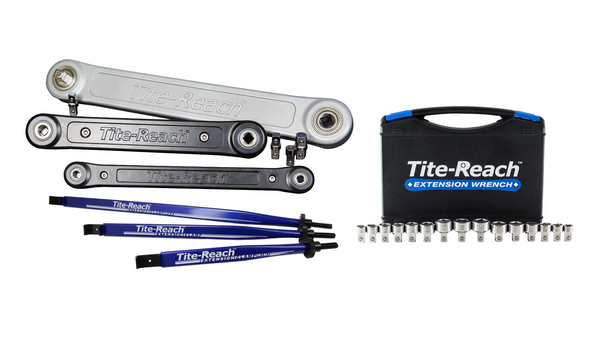 Tite-Reach Extension Wrenches solve a problem that does exist. Chain drive  means zero-arc ratcheting 