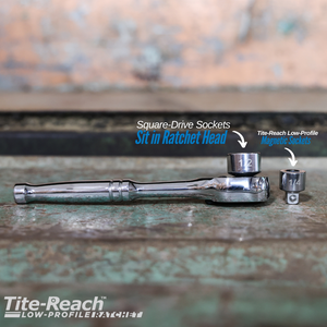 Tite-Reach Low-Profile Ratchet - 1/4" Drive