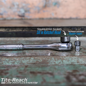 Tite-Reach Low-Profile Ratchet - 3/8" Drive